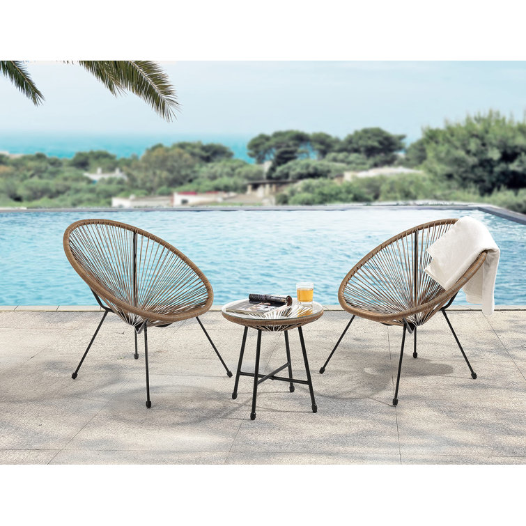 Corrigan Studio Garden Furniture Set Bistro Terrace Indoor Outdoor For